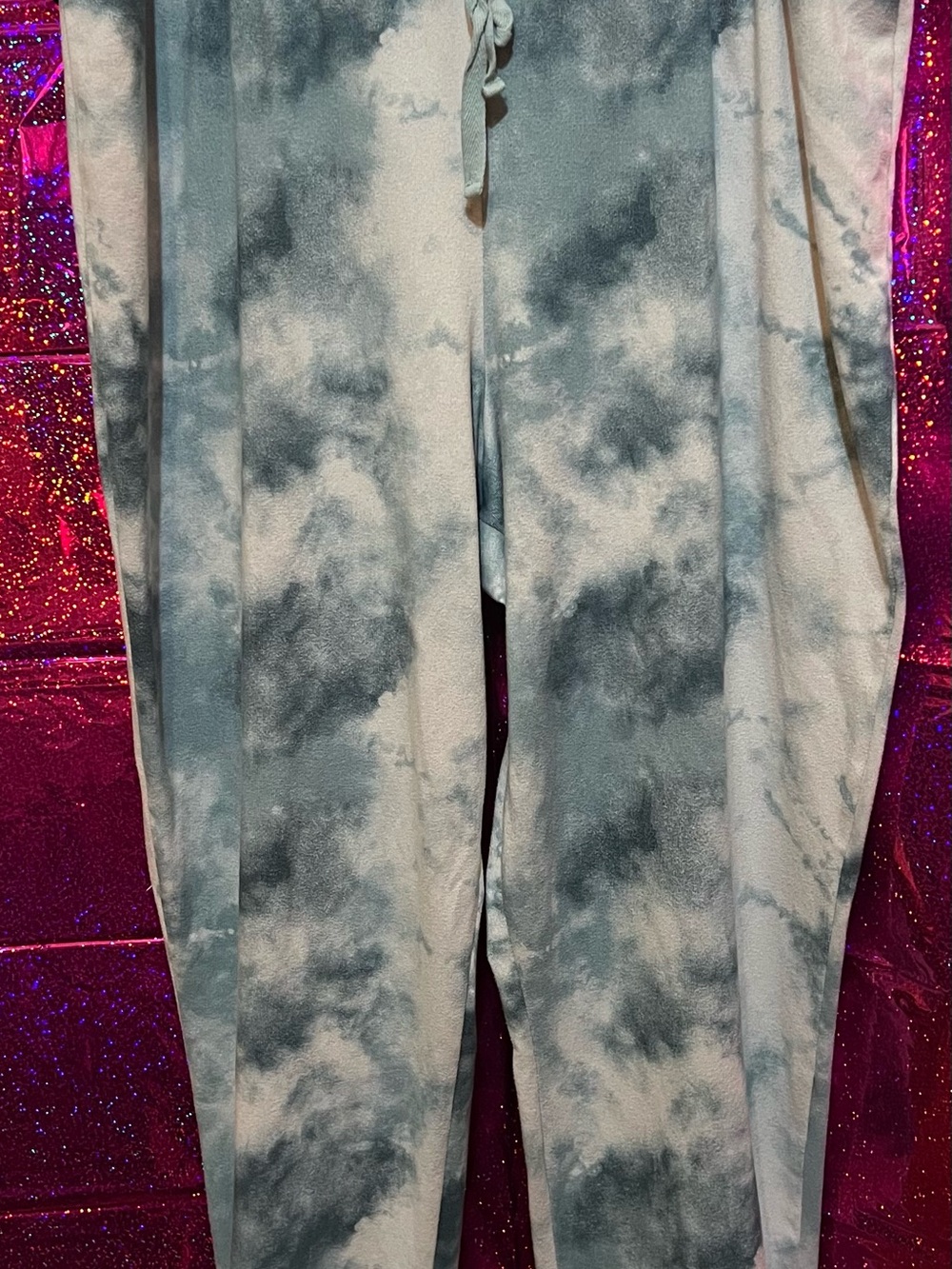Maurices Blue and Gray Tie-Dye Lounge Joggers